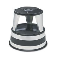 PRODUCTS | Cramer 100101 Kik-Step 16 in. Diameter x 14.25 in. Height 2-Step Stool - Silvertone