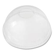 TABLETOP AND SERVEWARE | Karat 12 oz. to 24 oz. Cold Cup Dome PET Plastic Lids - Clear (1000/Carton)