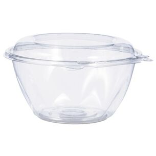 PRODUCTS | Dart 7 in. x 3.4 in. 32 oz. Tamper-Resistant Plastic Bowls with Dome Lid - Clear (150/Carton)