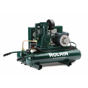 OTHER SAVINGS | Rolair 115/230V 2 HP 1-Stage 9 Gallon Twin-Tank Wheelbarrow Compressor with Dual-Control Option - 8.8 CFM @ 90 PSI