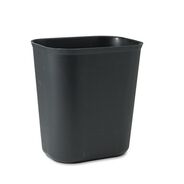 TRASH WASTE BINS | Rubbermaid Commercial 3.5 gal. Fiberglass Wastebasket - Black