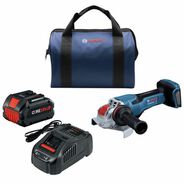 ANGLE GRINDERS | Factory Reconditioned Bosch 18V PROFACTOR Brushless Lithium-Ion 5 in. - 6 in. Cordless X-LOCK Angle Grinder Kit with No Lock-On Paddle Switch (8 Ah)
