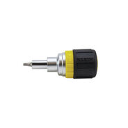 SCREWDRIVERS | Klein Tools 6-in-1 Stubby, Ph, Sl, Sq, Nut Multi-Bit Ratcheting Screwdriver