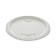 BOWLS AND PLATES | Pactiv Corp. EarthChoice Pressware 10 in. Diameter Plate Paper Compostable Dinnerware - White (300/Carton)