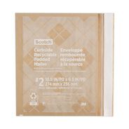 OFFICEJANSAN | Scotch CR-2-1 #2 Bubble Cushion Self-Adhesive Closure 11.25 in. x 12 in. Curbside Recyclable Padded Mailer - Natural Kraft (100/Carton)