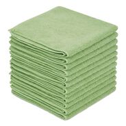 FACILITY MAINTENANCE SUPPLIES | Boardwalk 12 in. x 12 in. Microfiber Cloths - Green (12/Pack)