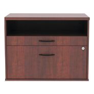 OFFICE AND OFFICE SUPPLIES | Alera Open Office Desk Series 29.5 x 19.13 x 22.88 Legal/Letter Low File 2-Drawer Cabinet Credenza - Cherry