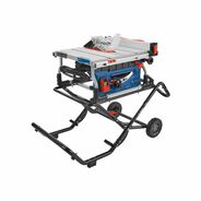 TABLE SAWS | Bosch 120V 15 Amp 10 in. Corded Jobsite Table Saw with Gravity-Rise Wheeled Stand