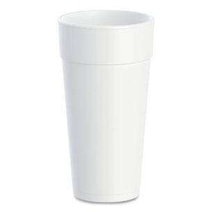 CUTLERY | Dart 24J16 Hot/Cold Foam 24 oz. Drink Cups - White (500/Carton)