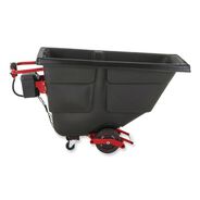 CLEANING CARTS | Rubbermaid Commercial 202 gal 1000 lb Capacity Plastic Motorized Roto Tilt Truck - Black