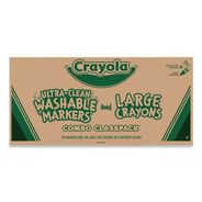 ARTS AND CRAFTS | Crayola 8-Color Crayon and Ultra-Clean Washable Marker Classpack (1-Box)