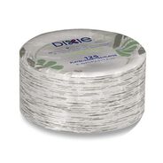 BOWLS AND PLATES | Dixie Pathways Soak-Proof Shield WiseSize 6.88 in. Paper Plates - Green/Burgundy (125/Pack)