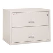 PRODUCTS | FireKing 2-3822-CPA 2 Legal/Letter-Size File Drawers 37.5 in. x 22.13 in. x 27.75 in. Insulated Lateral File - Parchment