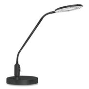 LAMPS | Alera 6.88 in. W x 16.63 in. D x 16.75 in. H 3 Diopter Clamp-On LED Desktop Magnifier - Black