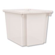 DESK ACCESSORIES AND OFFICE ORGANIZERS | HON Flagship 12.75 in. x 16 in. x 12 in. 1 Section Storage Bins - Translucent White