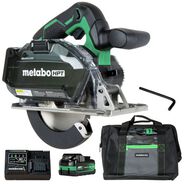 SAWS | Metabo HPT 18V MultiVolt Brushless Lithium-Ion 5-3/8 in. Up to 5-7/8 in. Cordless Metal Cutting Circular Saw Kit (2.5 Ah/5 Ah)