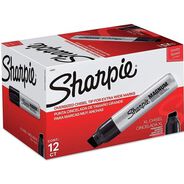 OFFICEJANSAN | Sharpie Broad Chisel Tip Magnum Permanent Marker - Black (12/Carton)