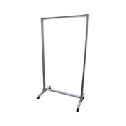 PRODUCTS | Ghent 38.5 in. x 23.75 in. x 74.19 in. Acrylic Mobile Divider with Thermometer Access Cutout - Clear
