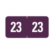PRODUCTS | Smead 67923 0.5 in. x 1 in. Yearly End Tab 23 File Folder Labels - Purple (250/Pack)