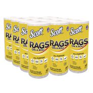 CLEANING TOOLS | Scott 9.4 in. x 11 in. 1-Ply Rags On A Roll - White (12/Carton)