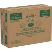 PRODUCTS | Dart Optima Reclosable Lids for Hot Paper Cups Fits 12 oz. to 24 oz. Hot Paper Cups - Black (1200/Carton)