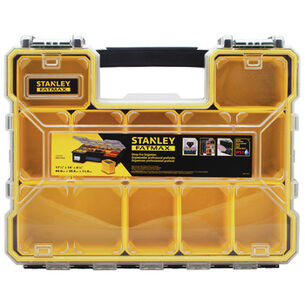 CASES AND BAGS | Stanley 14.5 in. x 17.4 in. x 4.5 in. FATMAX Deep Pro Organizer - Yellow/Black/Clear