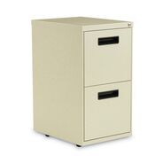 OFFICE CARTS AND STANDS | Alera ALEPAFFPY 14.96 in. x 19.29 in. x 27.75 in. 2 Legal/Letter-Size File Drawers Left or Right File Pedestal - Putty