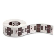 PRODUCTS | Smead 1 in. x 1.25 in. R Color-Coded End Tab Filing Labels - White (500/Roll)