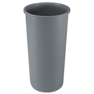 PRODUCTS | Rubbermaid Commercial 22 Gallon Round Plastic Untouchable Waste Container - Gray