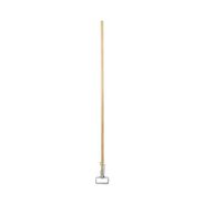 MOPS | Boardwalk 60 in. Wood Spring Grip Metal Head Mop Handle for Most Mop Heads - Natural