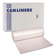 TRASH WASTE BINS | Boardwalk 40 in. x 46 in. 45 gal. 0.9 mil Low-Density Waste Can Liners - Clear (100/Carton)