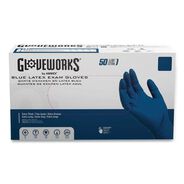 PRODUCTS | Ammex 11.6 in. Long 13 mil Powder-Free Latex Exam Gloves - Large/Blue (500/Carton)