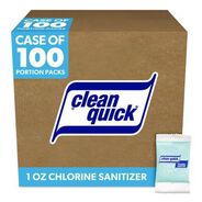 PRODUCTS | Clean Quick 1 oz. Packet Powdered Chlorine-Based Sanitizer (100/Carton)