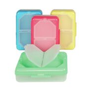OFFICE AND OFFICE SUPPLIES | C-Line 8.25 in. x 5.43 in. x 2.43 in. 3 Compartments Storage Box - Assorted Colors (12/Carton)