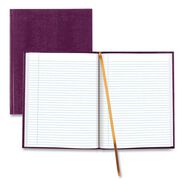PRODUCTS | Blueline 10.75 in. x 8.5 in. Sheets Medium/College Rule 1-Subject Executive Notebook with Ribbon Bookmark - Grape Cover