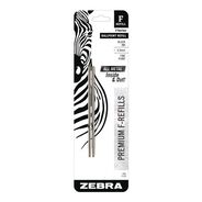 OFFICE AND OFFICE SUPPLIES | Zebra Fine 0.8 mm F-Series Conical Tip Ballpoint Stainless Steel Pen Refill - Black Ink (2/Pack)