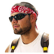 PROTECTIVE HEAD GEAR | Ergodyne Chill-Its 6700/6705 Bandana/Headband - One Size Fits All/Red Western