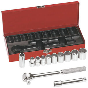 SOCKETS AND RATCHETS | Klein Tools 65510 12-Piece 1/2 in. Drive Socket Wrench Set