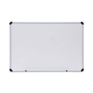 WHITE BOARDS | Universal 36 in. x 24 in. Modern Melamine Dry Erase Board - White Surface, Aluminum Frame