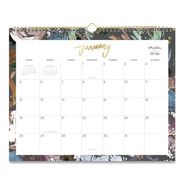 PRODUCTS | Blue Sky 15 in. x 12 in. 12-Month (Jan to Dec): 2026 Midnight Garden Monthly Wall Calendar - Floral Artwork, White/Multicolor Sheets