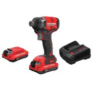 DRILLS | Factory Reconditioned Craftsman V20 BRUSHLESS RP Lithium-Ion 1/4 in. Cordless Impact Driver Kit with 2 Batteries (1.5 Ah)
