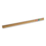 OFFICE PRESENTATION SUPPLIES | Quartet 1 in. x 48 in. Bulletin Bar - Brown/Silver