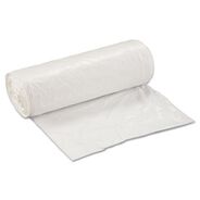 TRASH WASTE BINS | Inteplast Group 30 Gallon.8 mil 30 in. x 36 in. Low Density Can Liner - White (200/Carton)