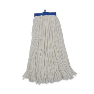 CLEANING CLOTHS | Boardwalk 16 oz. Rayon Cut-End Lie-Flat Mop Head - White (12/Carton)