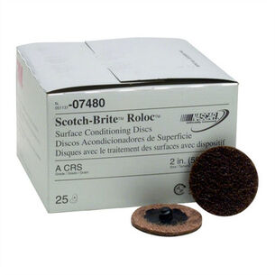 BODY REPAIR KITS | 3M 25-Piece Coarse 2 in. Scotch-Brite Roloc Surface Conditioning Disc Set