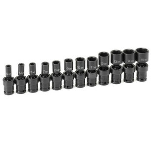 PRODUCTS | Grey Pneumatic 12-Piece 1/4 in. Surface Drive 6s-Point Metric Standard Universal Impact Socket Set