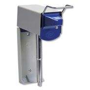 PRODUCTS | Zep Professional 5 in. x 4 in. x 14 in. 1 gal. Heavy Duty Hand Care Wall Mount System - Silver/Blue