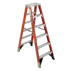  | Werner 6 ft. Type IAA Fiberglass Twin Ladder