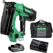 FINISH NAILERS | Metabo HPT 18V MultiVolt Brushless Lithium-Ion Cordless 16-Gauge Straight Finish Nailer Kit (2 Ah)