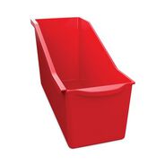 DESK ACCESSORIES AND OFFICE ORGANIZERS | Deflecto 14.2 in. x 5.34 in. x 7.35 in. Antimicrobial Book Bin - Red
